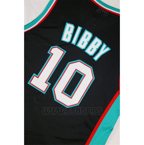 Camiseta Historic Retro Vancouver Grizzlies Mike Bibby #10 Negro